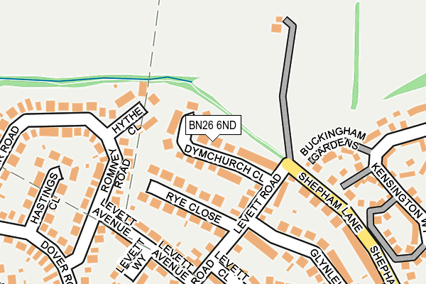 BN26 6ND map - OS OpenMap – Local (Ordnance Survey)