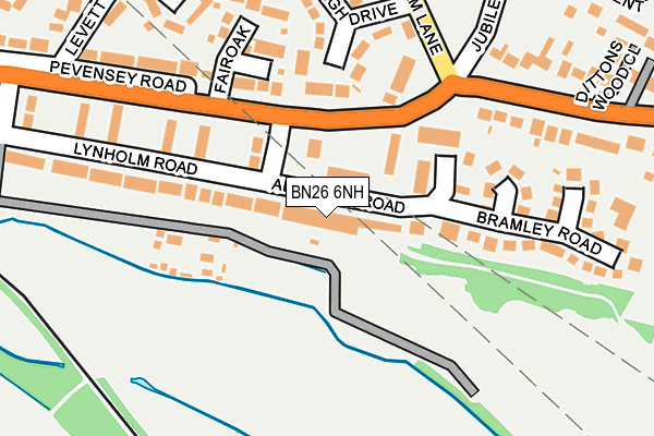 BN26 6NH map - OS OpenMap – Local (Ordnance Survey)
