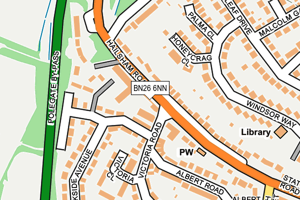 BN26 6NN map - OS OpenMap – Local (Ordnance Survey)