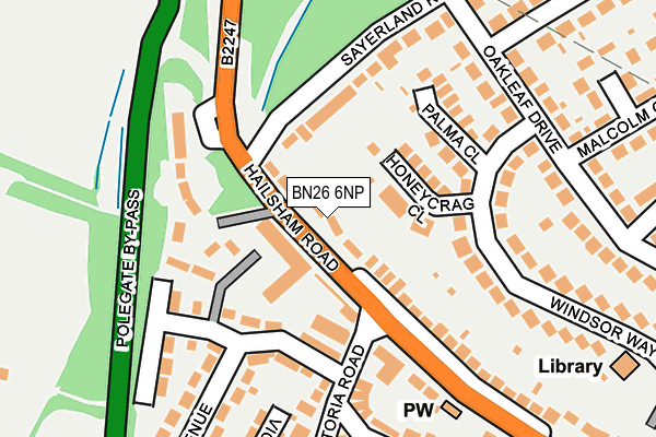 BN26 6NP map - OS OpenMap – Local (Ordnance Survey)