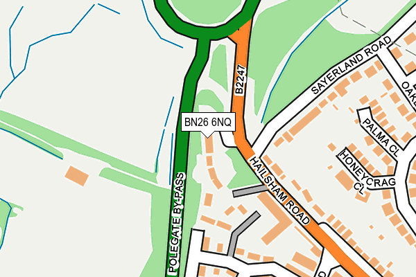 BN26 6NQ map - OS OpenMap – Local (Ordnance Survey)