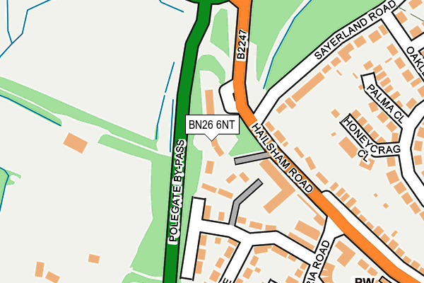 BN26 6NT map - OS OpenMap – Local (Ordnance Survey)