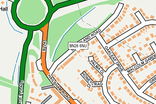 BN26 6NU map - OS OpenMap – Local (Ordnance Survey)