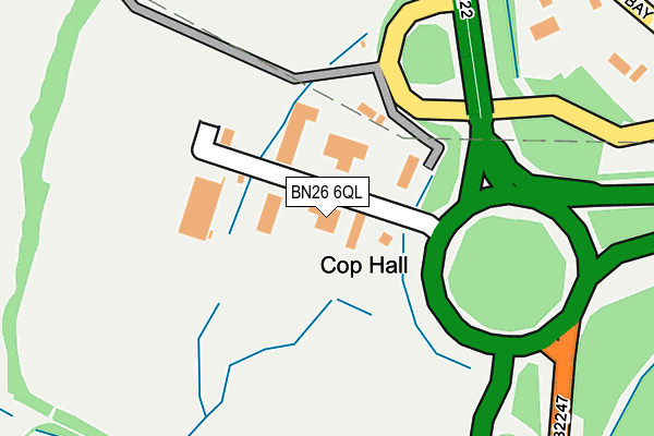 BN26 6QL map - OS OpenMap – Local (Ordnance Survey)