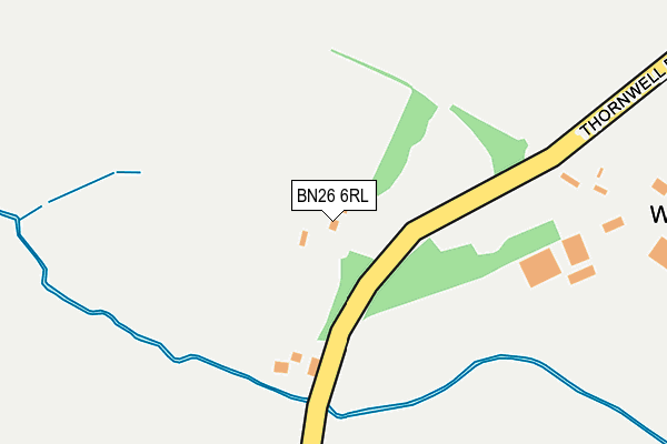 BN26 6RL map - OS OpenMap – Local (Ordnance Survey)