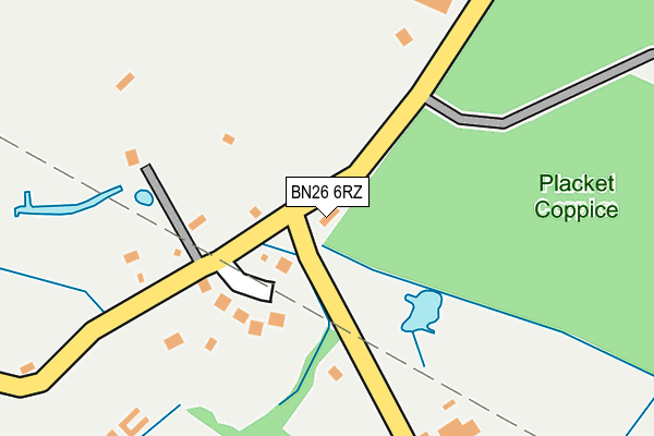 BN26 6RZ map - OS OpenMap – Local (Ordnance Survey)