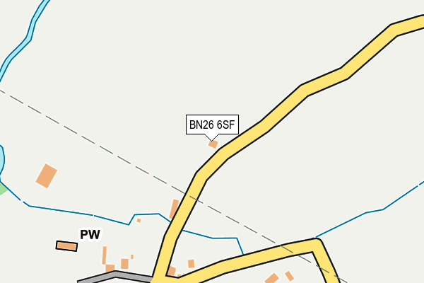 BN26 6SF map - OS OpenMap – Local (Ordnance Survey)
