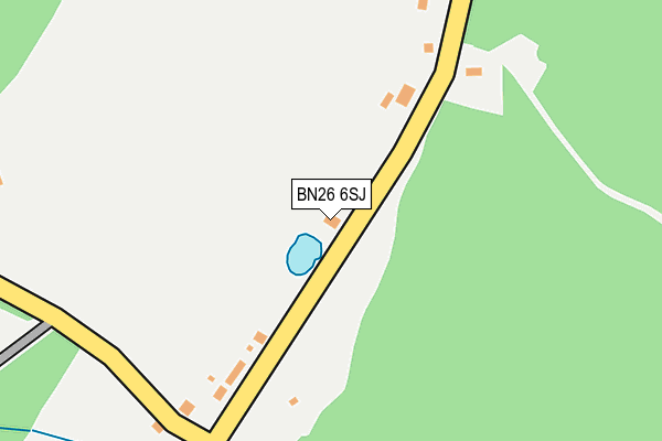 BN26 6SJ map - OS OpenMap – Local (Ordnance Survey)