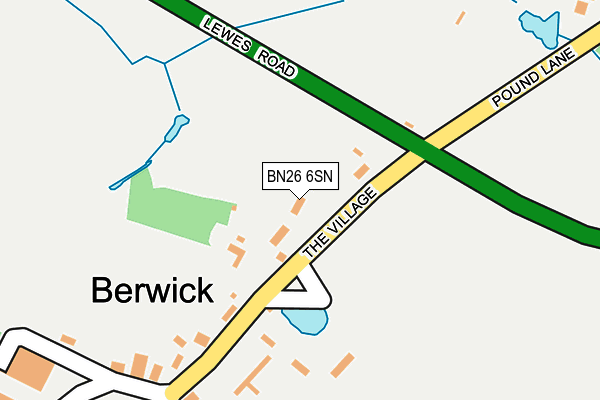 BN26 6SN map - OS OpenMap – Local (Ordnance Survey)