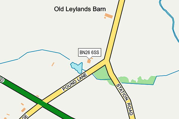 BN26 6SS map - OS OpenMap – Local (Ordnance Survey)