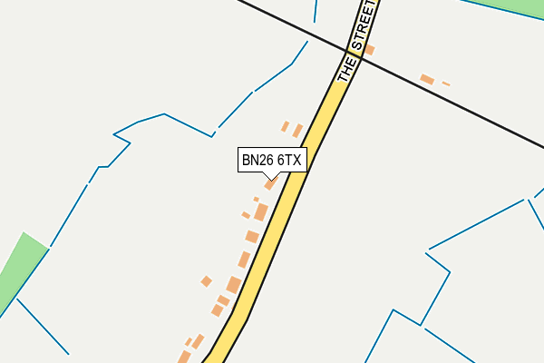 BN26 6TX map - OS OpenMap – Local (Ordnance Survey)