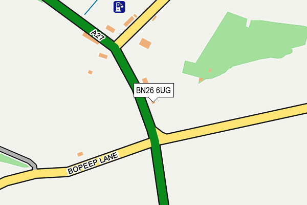 BN26 6UG map - OS OpenMap – Local (Ordnance Survey)
