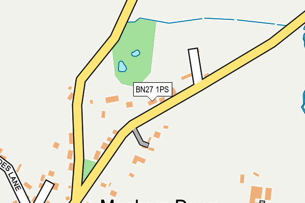 BN27 1PS map - OS OpenMap – Local (Ordnance Survey)