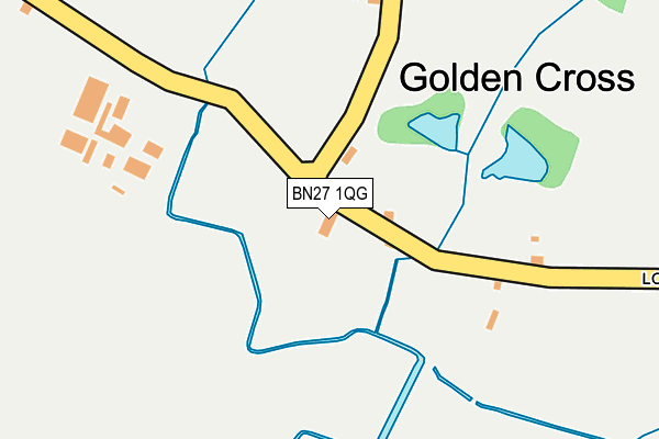 BN27 1QG map - OS OpenMap – Local (Ordnance Survey)