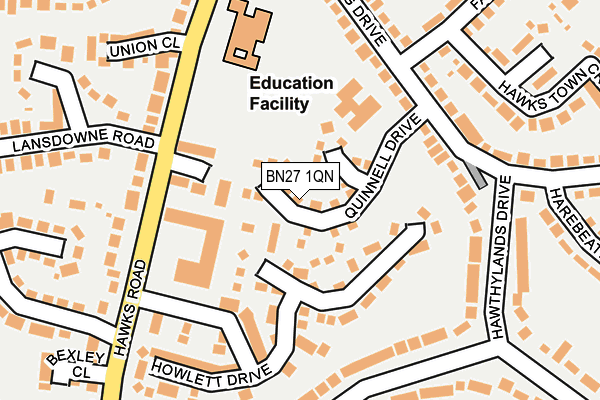 Map of DOWNS PROPERTY CARE LIMITED at local scale