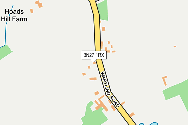 BN27 1RX map - OS OpenMap – Local (Ordnance Survey)