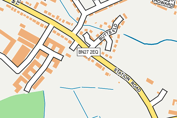 BN27 2EQ map - OS OpenMap – Local (Ordnance Survey)