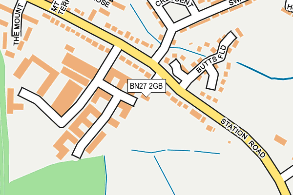 BN27 2GB map - OS OpenMap – Local (Ordnance Survey)