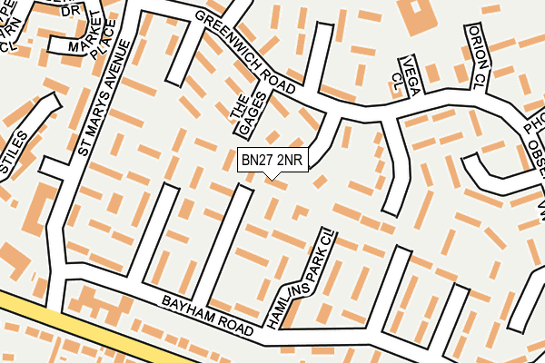 BN27 2NR map - OS OpenMap – Local (Ordnance Survey)