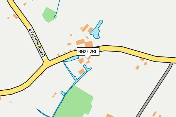 BN27 2RL map - OS OpenMap – Local (Ordnance Survey)