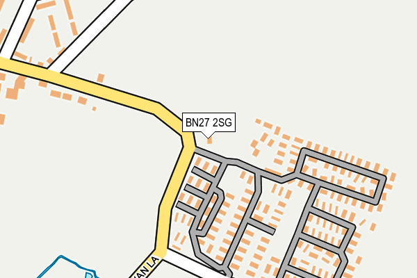 BN27 2SG map - OS OpenMap – Local (Ordnance Survey)