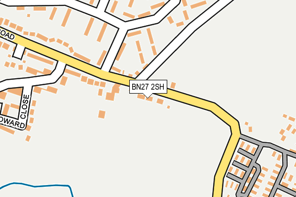 BN27 2SH map - OS OpenMap – Local (Ordnance Survey)