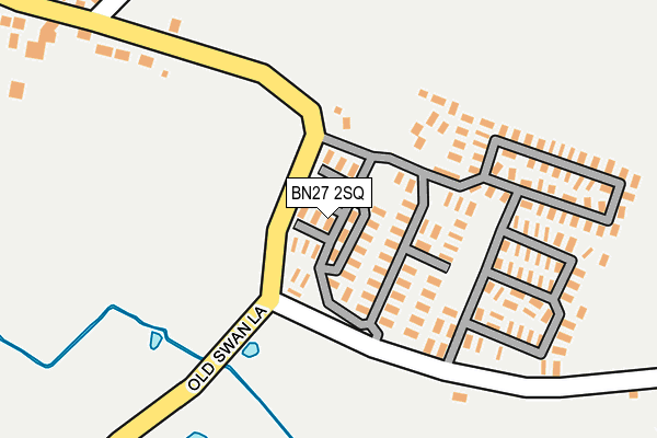 BN27 2SQ map - OS OpenMap – Local (Ordnance Survey)