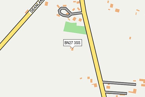 BN27 3SS map - OS OpenMap – Local (Ordnance Survey)