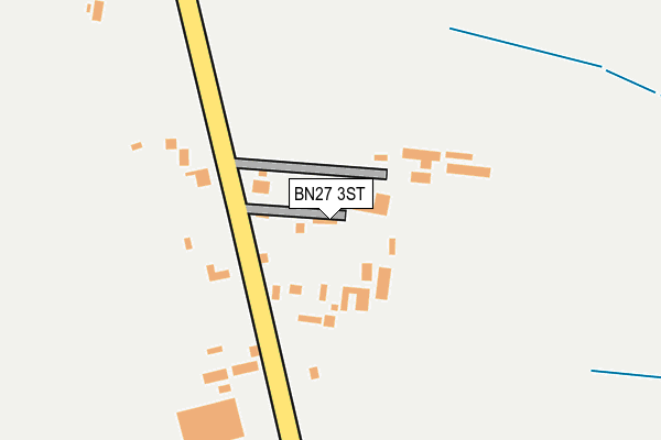 BN27 3ST map - OS OpenMap – Local (Ordnance Survey)