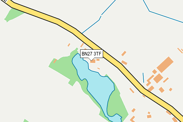BN27 3TF map - OS OpenMap – Local (Ordnance Survey)