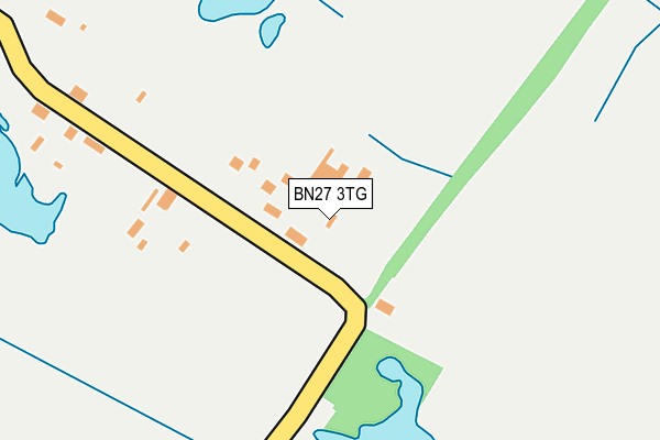 BN27 3TG map - OS OpenMap – Local (Ordnance Survey)