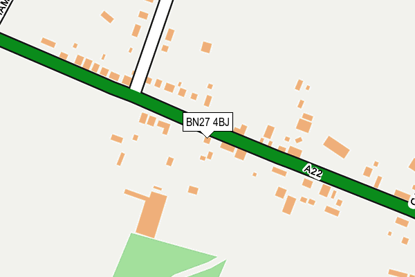 BN27 4BJ map - OS OpenMap – Local (Ordnance Survey)