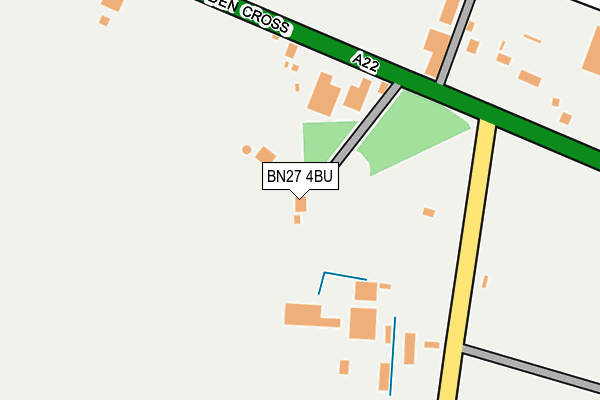 BN27 4BU map - OS OpenMap – Local (Ordnance Survey)