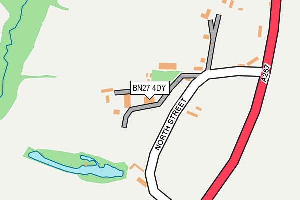 BN27 4DY map - OS OpenMap – Local (Ordnance Survey)