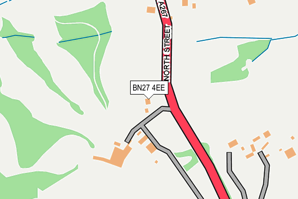 BN27 4EE map - OS OpenMap – Local (Ordnance Survey)