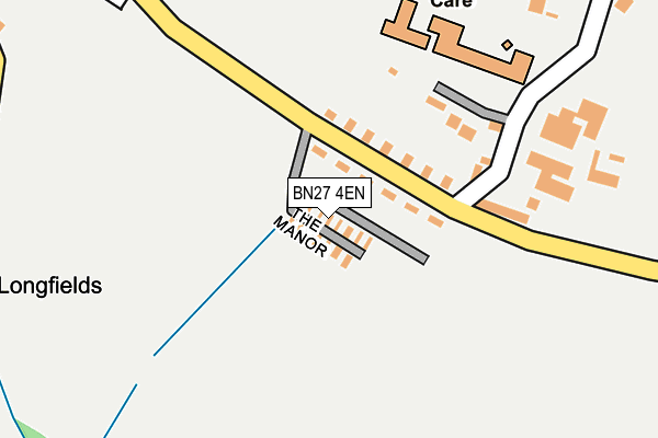 BN27 4EN map - OS OpenMap – Local (Ordnance Survey)