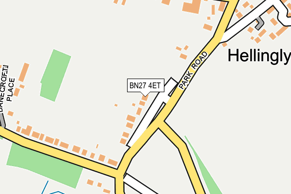 BN27 4ET map - OS OpenMap – Local (Ordnance Survey)