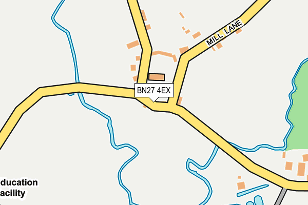 BN27 4EX map - OS OpenMap – Local (Ordnance Survey)