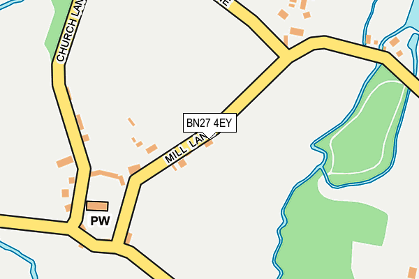 BN27 4EY map - OS OpenMap – Local (Ordnance Survey)