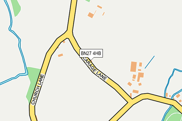 BN27 4HB map - OS OpenMap – Local (Ordnance Survey)