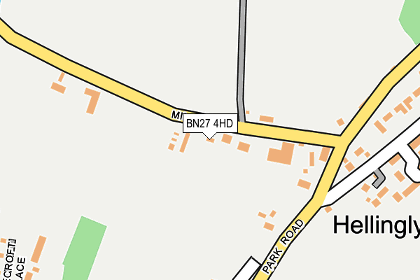 BN27 4HD map - OS OpenMap – Local (Ordnance Survey)