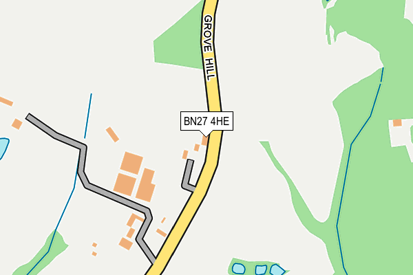 BN27 4HE map - OS OpenMap – Local (Ordnance Survey)