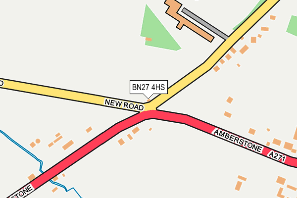 BN27 4HS map - OS OpenMap – Local (Ordnance Survey)