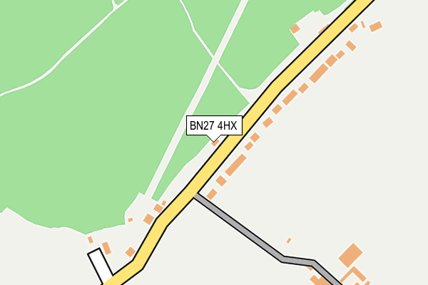 BN27 4HX map - OS OpenMap – Local (Ordnance Survey)