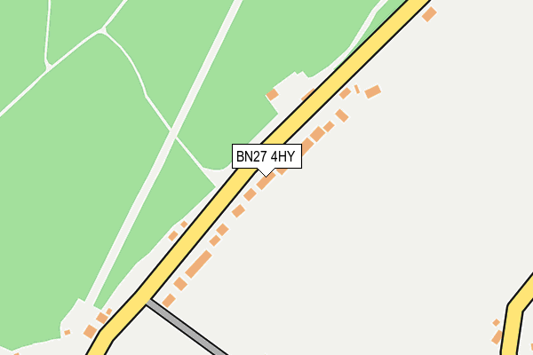 BN27 4HY map - OS OpenMap – Local (Ordnance Survey)