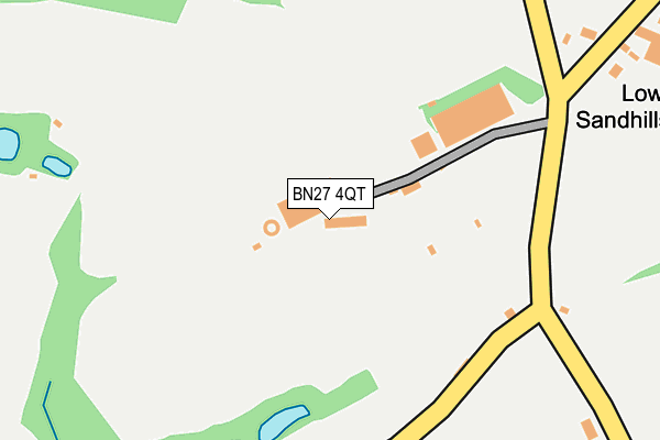BN27 4QT map - OS OpenMap – Local (Ordnance Survey)