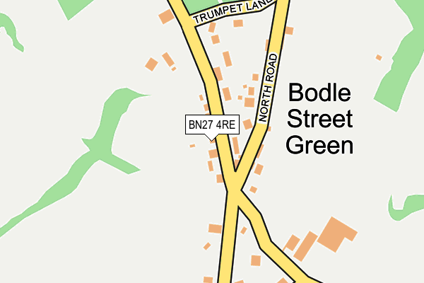 BN27 4RE map - OS OpenMap – Local (Ordnance Survey)