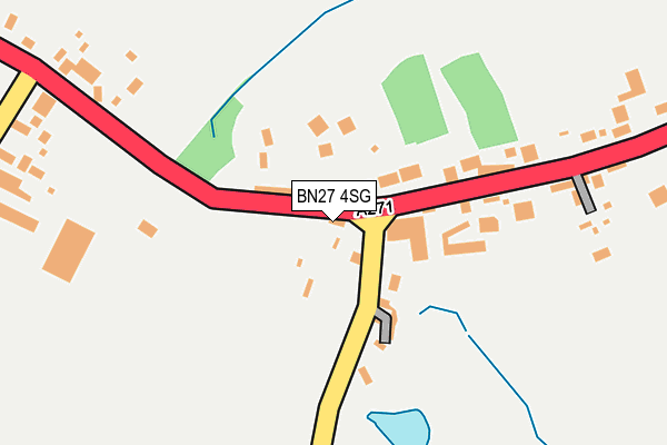 BN27 4SG map - OS OpenMap – Local (Ordnance Survey)