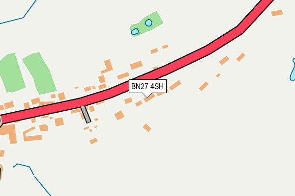 BN27 4SH map - OS OpenMap – Local (Ordnance Survey)