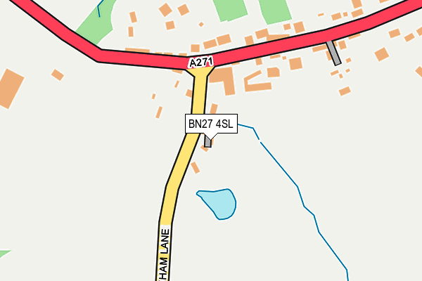 BN27 4SL map - OS OpenMap – Local (Ordnance Survey)